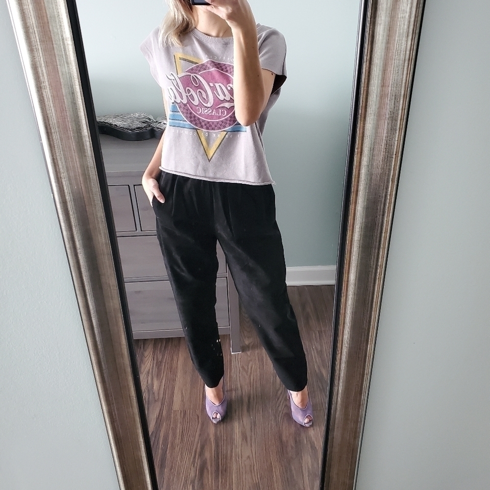 Country Shop Black Suede Pants